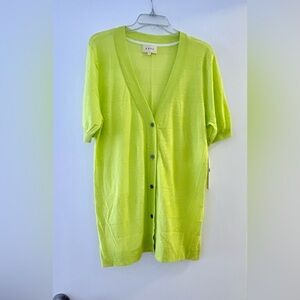 New w Tags, short sleeve cardigan. Size Large, Beautiful light fabric.